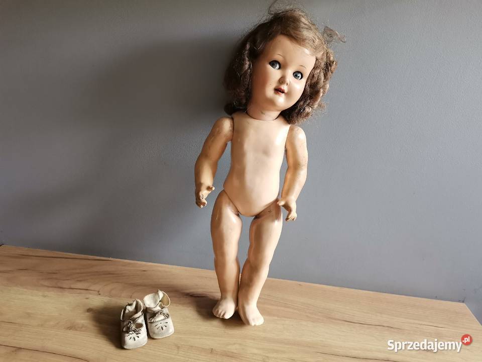 Stara przedwojenna lalka celuoidowa K W Katowice