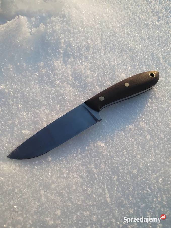 Ręcznie robiony nóż bushcraftowy skórzana pochwa Stare Pole