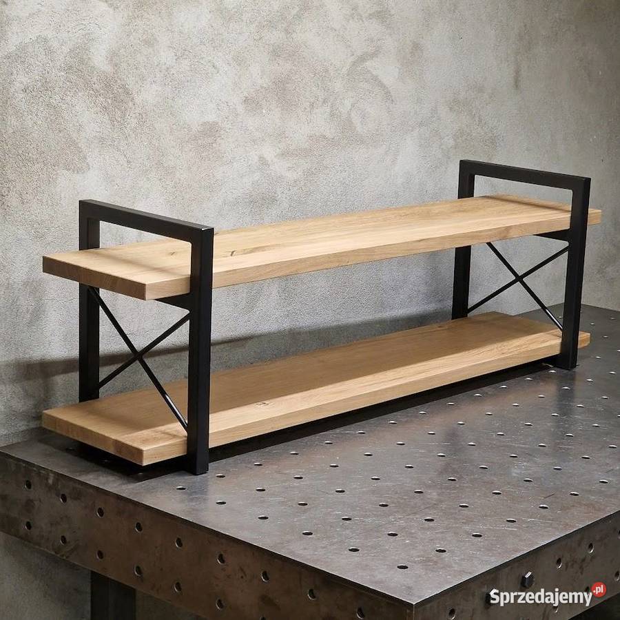 półka wisząca na ścianę książki loft dąb DĘBOWA Bartoszyce