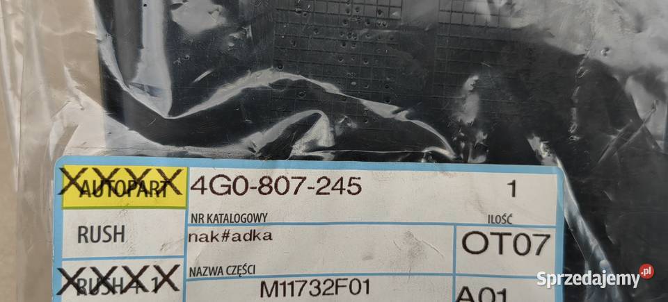 4G0807245 Audi A6 nakładka zderzaka strona lewa Rożnów