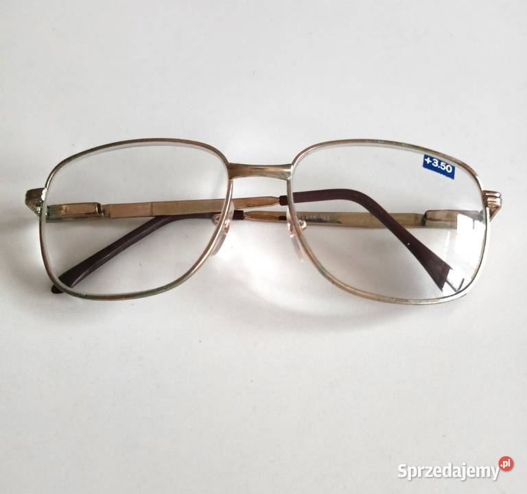Okulary korekcyjne 350 plusy z PRL vintage