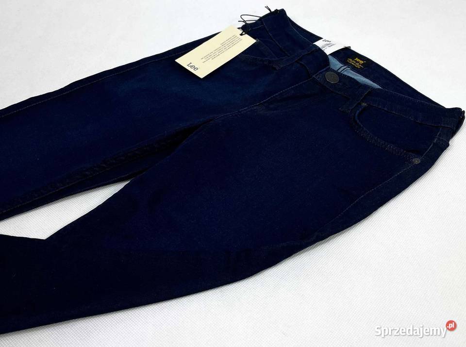 Spodnie damskie Lee Scarlett Skinny Electric Bez wzoru