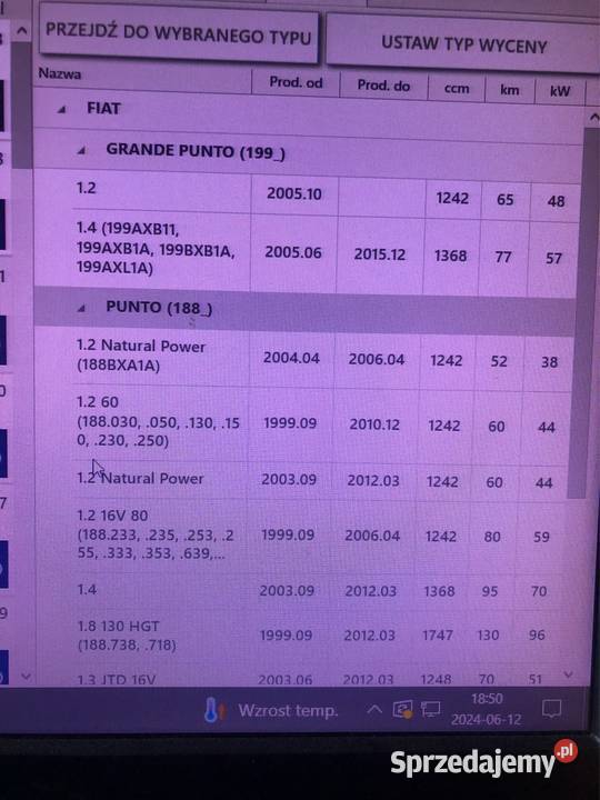 WAHACZ ZAWIESZENIA PUNTO 188 GRANDE PUNTO Kozy