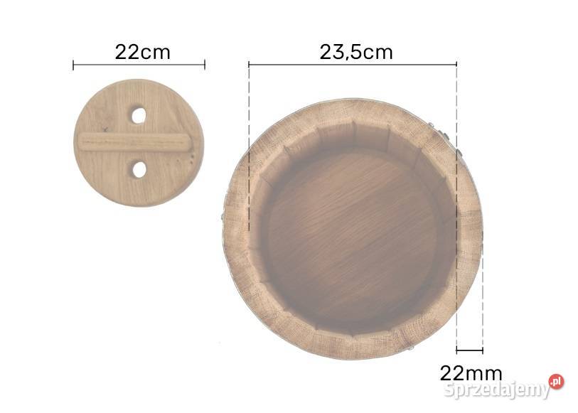 BECZKA DO KISZENIA 15 L BECZKA DĘBOWA BECZKA BEZ małopolskie Skawina