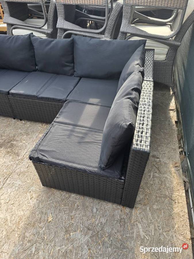 Narożnik do ogrodu vida black meble ogrodowe Wschowa sprzedam