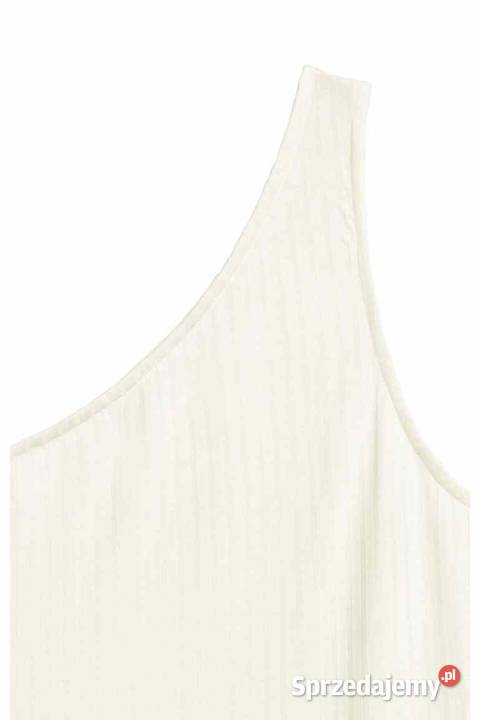 Biały top hm xs 34 cold shoulder asymetryczna Toruń