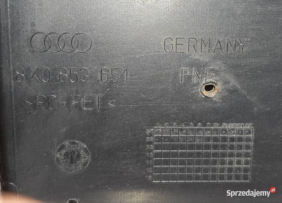 Oryginalny grill zderzaka Audi A4 B8 sline osobowe