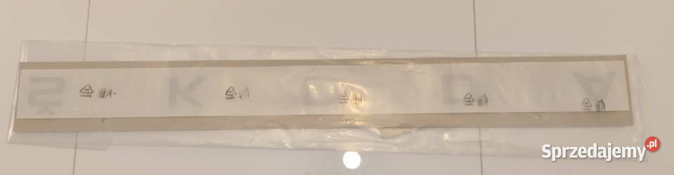 Napis emblemat na klapę czarny Skoda Kodiaq