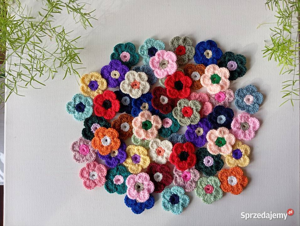 Szydełkowe kwiatki 5