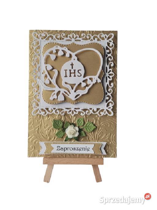 Zaproszenia Komunia Uniwersalne IHS W Sercu B6 Poznań