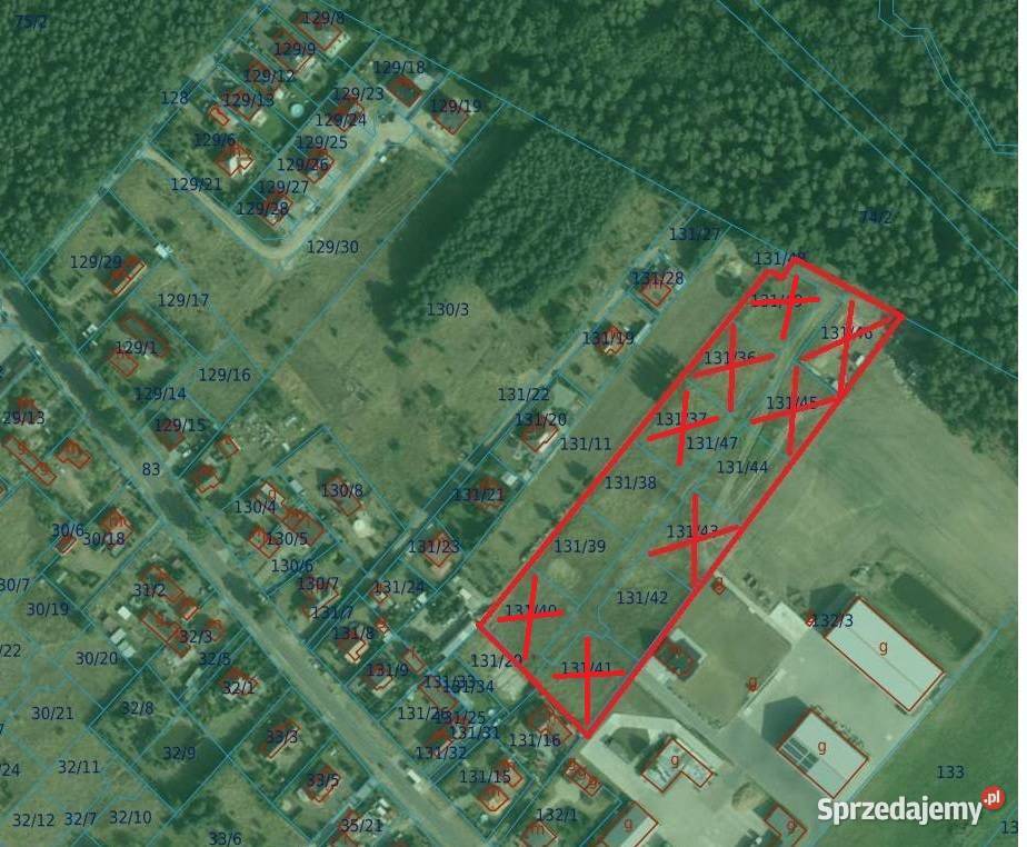 Działki budowlane Podańsko Goleniów Szczecin 140zł/m2