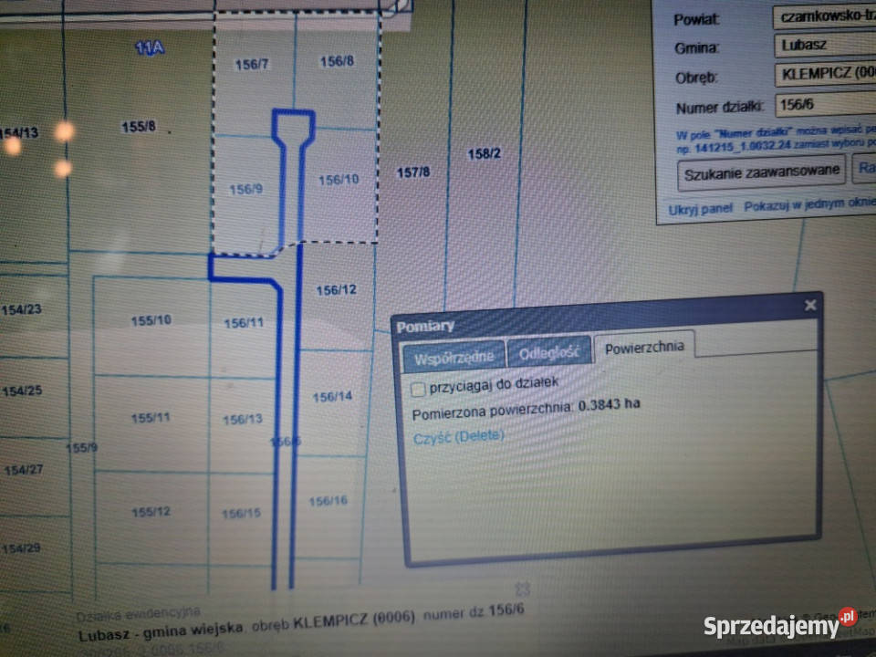 SPRZEDAM BEZPOŚREDNIO DZIAŁKI BUDOWLANE W 723m2 Klempicz