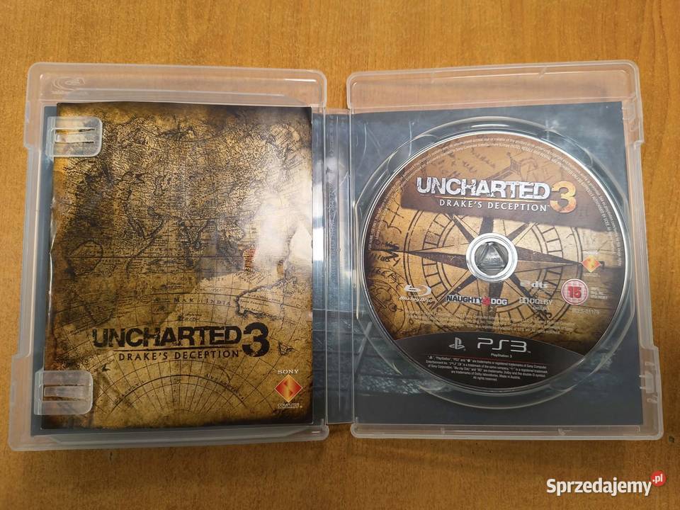 Gra 3 Uncharted 3 Oszustwo Drakea Komplet z Sony Playstation 3 Elbląg