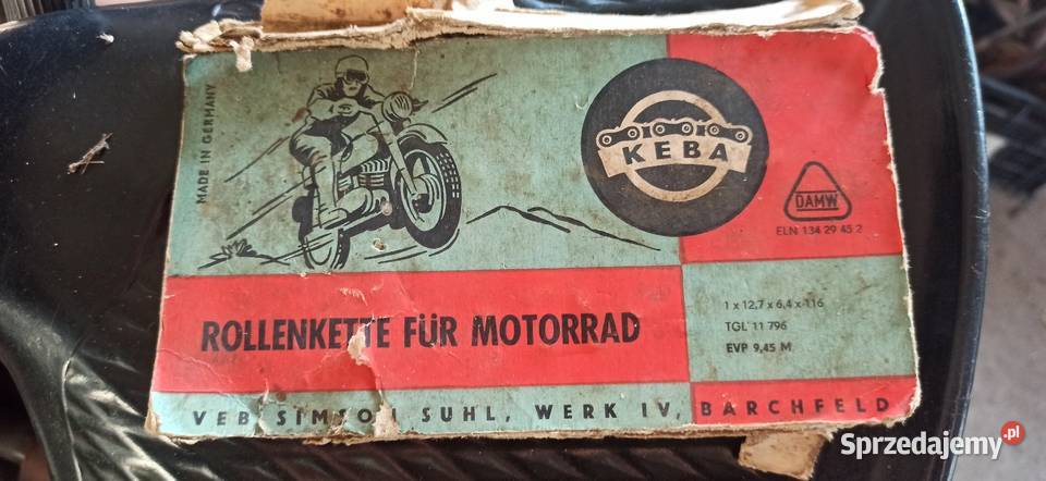 Simson łańcuch sprzęgłowy Koronowo sprzedam