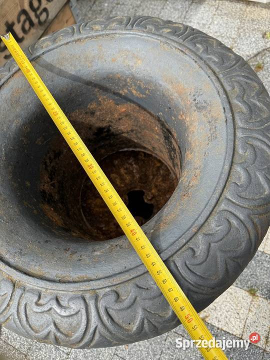 Wielkie pałacowe donice żeliwne donica z żeliwa Bystrzyca Kłodzka