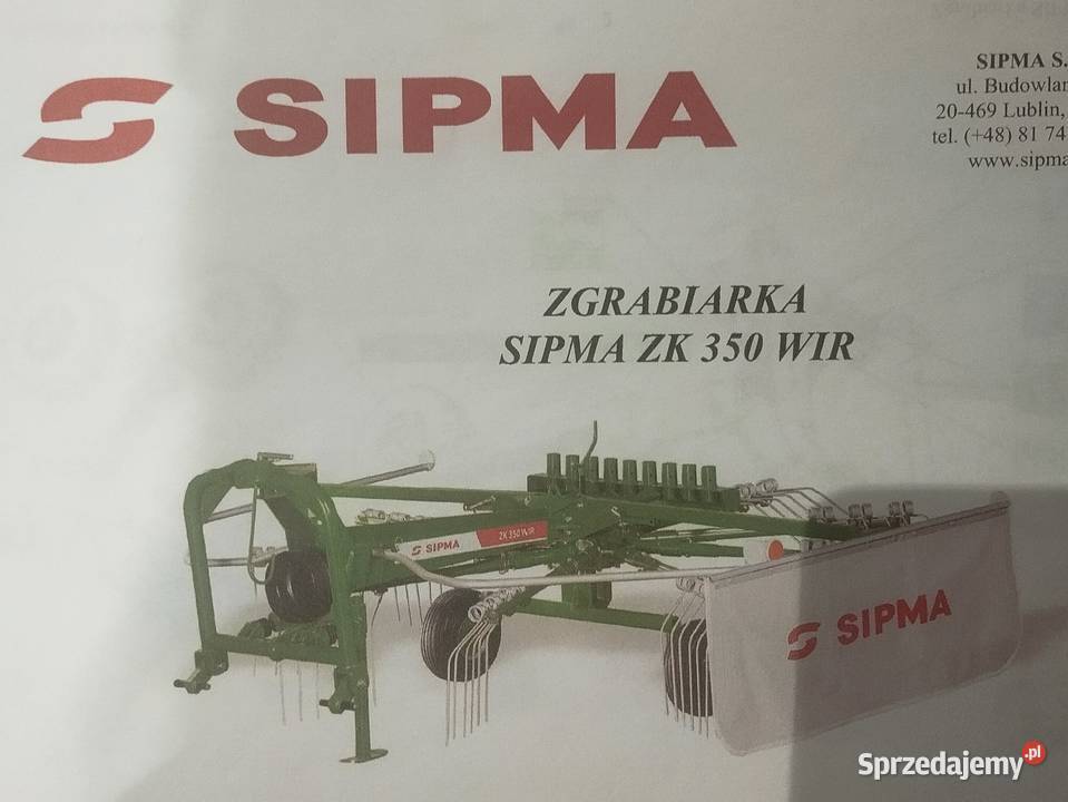 Zgrabiarka karuzelowa Sipma nieuszkodzony Hłudno