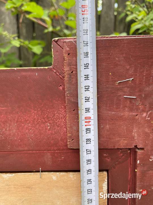 Ogromna drewniana rama do obrazu lustra stare dolnośląskie Bystrzyca Kłodzka