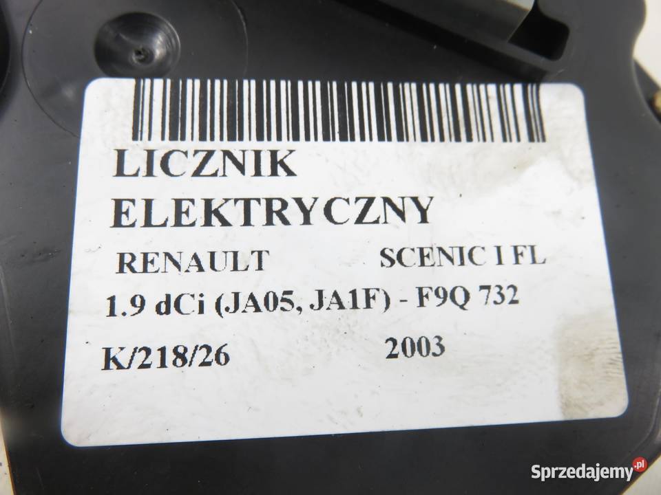 LICZNIK RENAULT SCENIC I FL 19 dCi P8200071811 osobowe