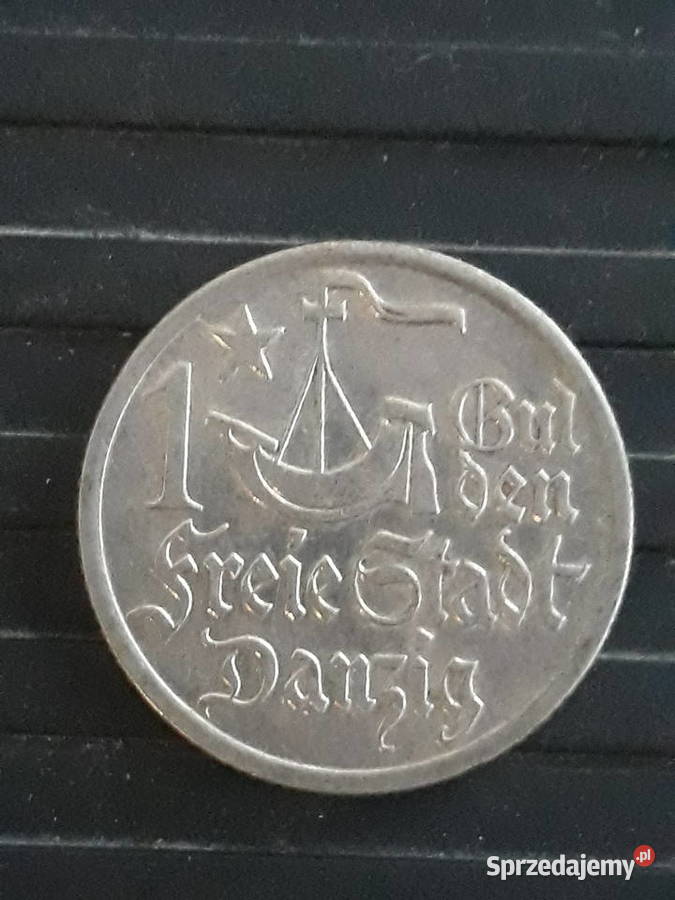 1 Gulden W M Gdańsk 1923 r 3 oryginał piękny Numizmatyka Konin sprzedam