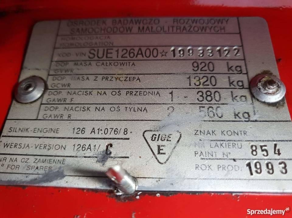 Fiat 126p Cabrio Fiat 126p Cabrio BOSMAL świętokrzyskie Busko-Zdrój