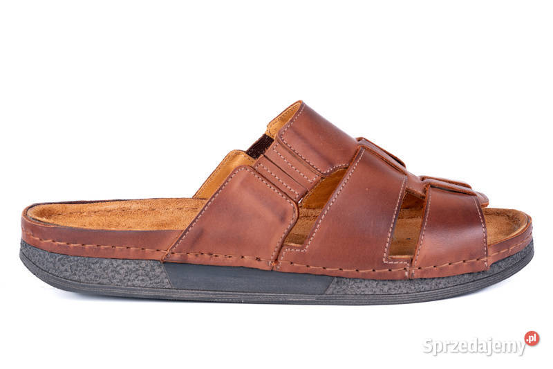 Klapki męskie na wygodnej podeszwie Łukbut Legnica