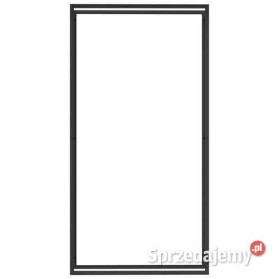 vidaXL Stojak na drewno matowy czarny 110x28x214 Warszawa