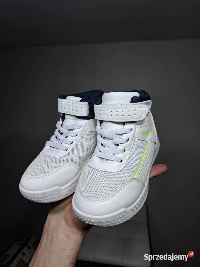 Bekkin 27 białe sportowe buciki dziecięce Znak 'Zdrowa Stopa' Kraków