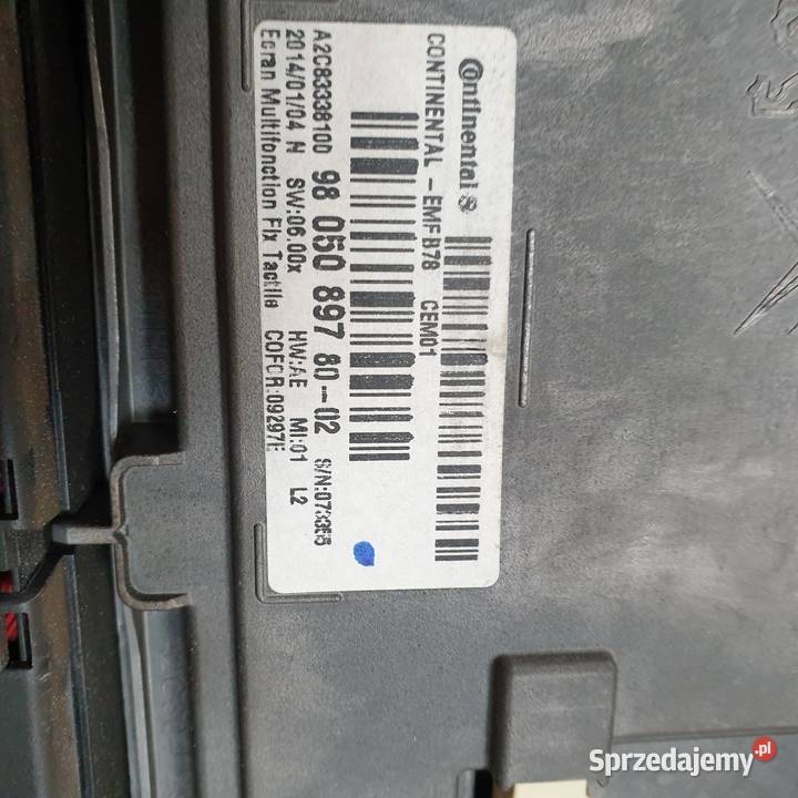 CITROEN C4 PICASSO II WYSWIETLACZ PANEL Łochowice