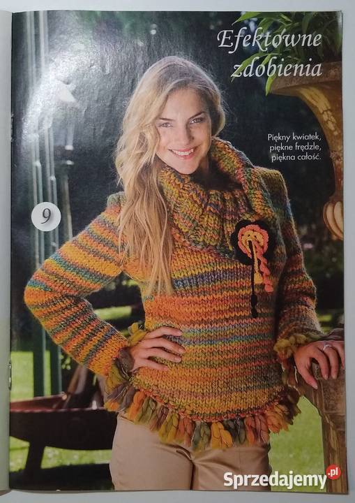 Dama w swetrze 122013 szydełko druty Czasopisma Gdańsk sprzedam