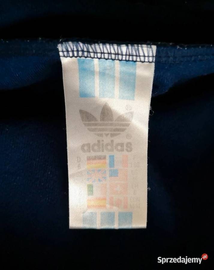 Oryginalna bluza Adidas Firebird vintage lata 90 niebieski Katowice