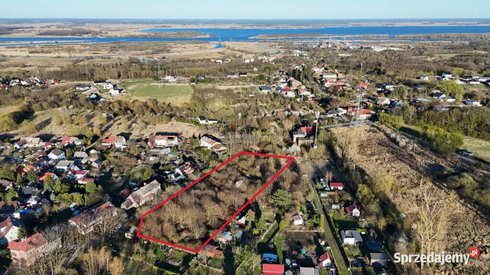 Działka inwestycyjna Skolwin Szczecin asfalt zachodniopomorskie