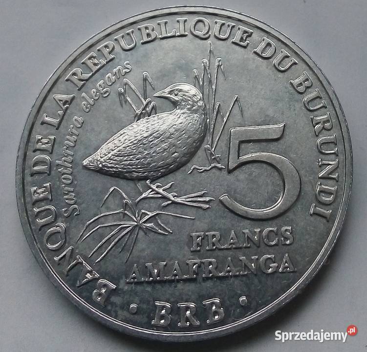 BURUNDI5 FRANCS2014 rPTAKŁADNA Legionowo