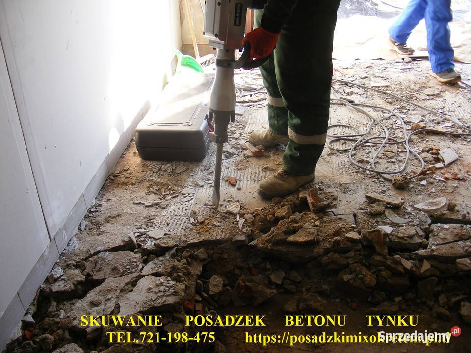 Skuwanie posadzek kucie betonu skuwanie starej Warszawa