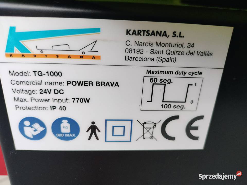 nosze kartsana elektryczne Pozostałe