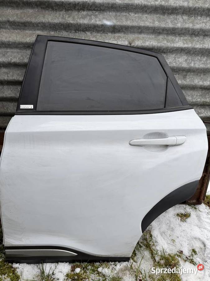 Hyundai kona lewe tylnie drzwi kompletne biały osobowe zachodniopomorskie Chojna