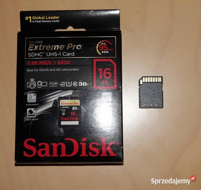 Karta SanDisk SDHC Extreme Pro 16 GB UHSI Card mazowieckie sprzedam