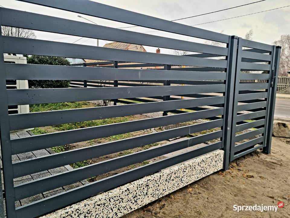 Brama przesuwna 400x150 MASTER 88 ogrodzenie Ostrów Wielkopolski