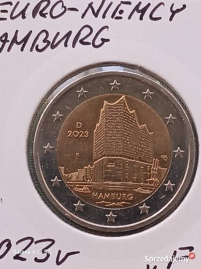 2 Euro Niemcy Hamburg 2023 r mennica F Konin sprzedam