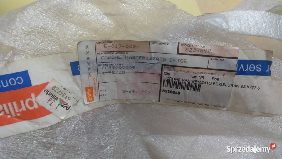 OBUDOWA OSŁONA BŁOTNIK TYŁ ORGINAŁ APRILIA Bielsk Podlaski