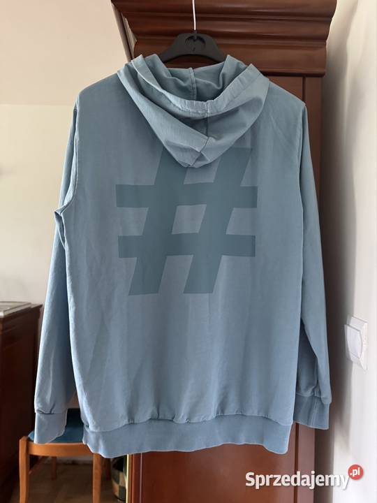 Bluza męska M Carry niebieska z kapturem z Częstochowa