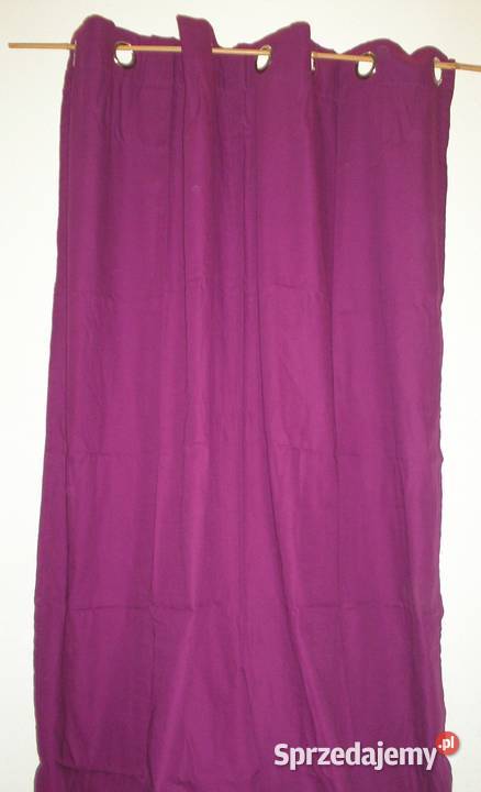 Używana zasłona fuksja szer 145 x wys 215 Kraków sprzedam