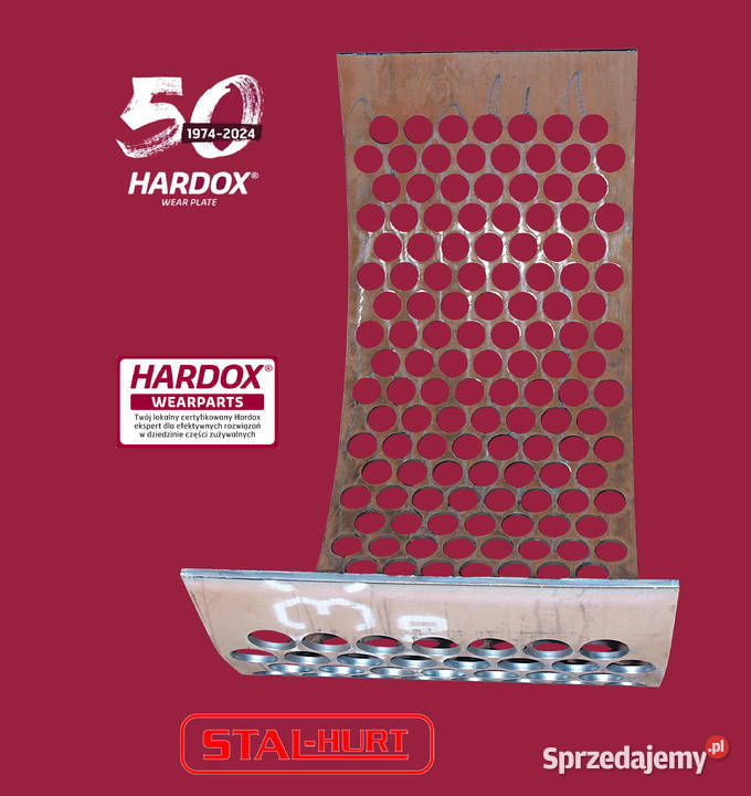 Sito gięte z Hardox 500 kruszarka przesiewacz Marciszów