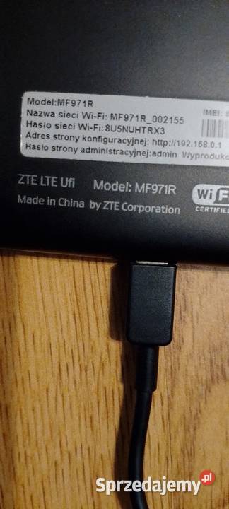 Router mobilny ZTE MF 971R ZTE kujawsko-pomorskie Chełmno