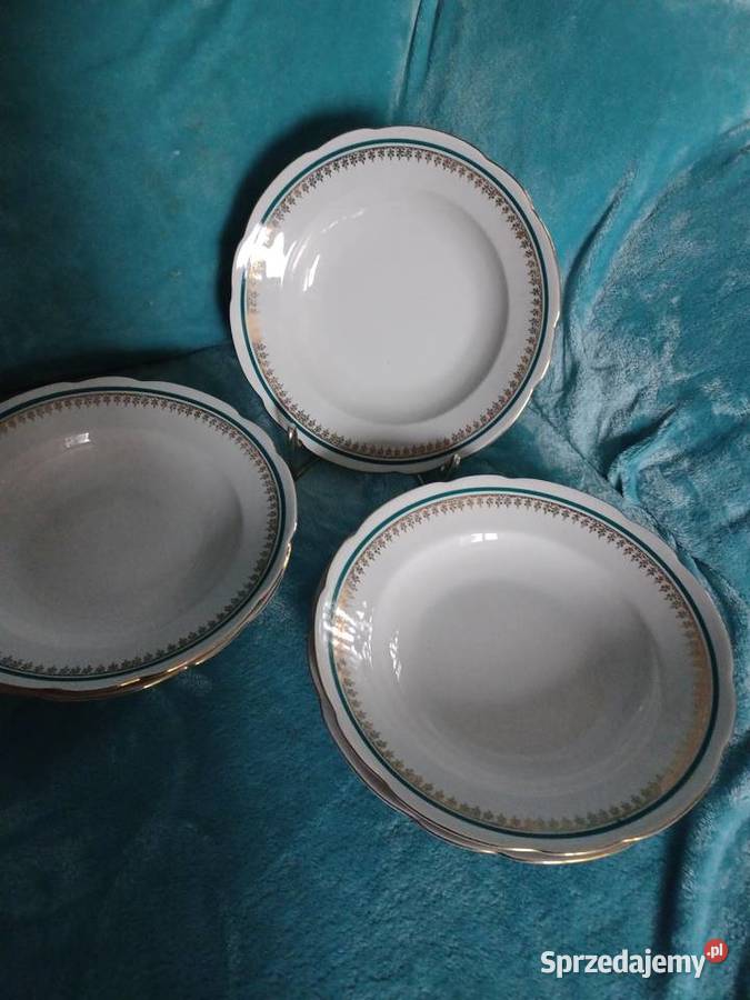Talerze Ćmielów Feston głębokie nieużywane Łódź sprzedam