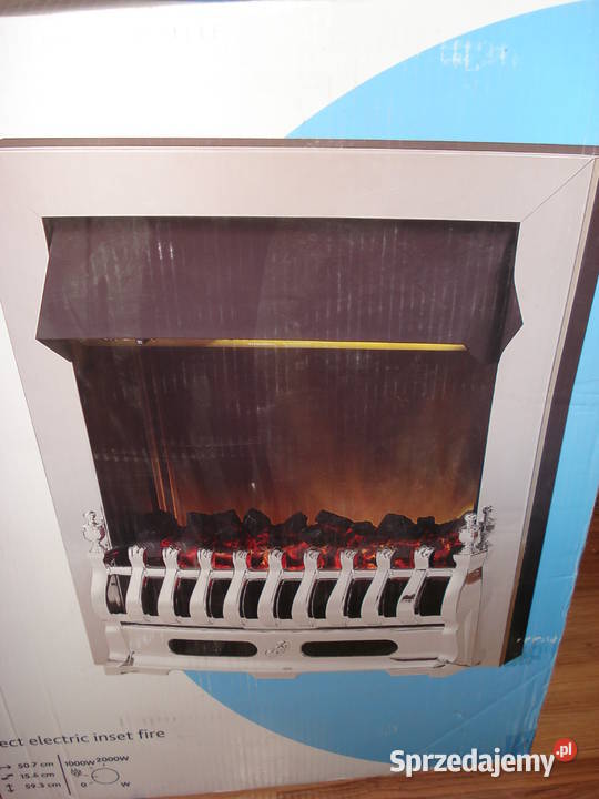 wkład kominkowy elektryczny LED świeci i grzeje