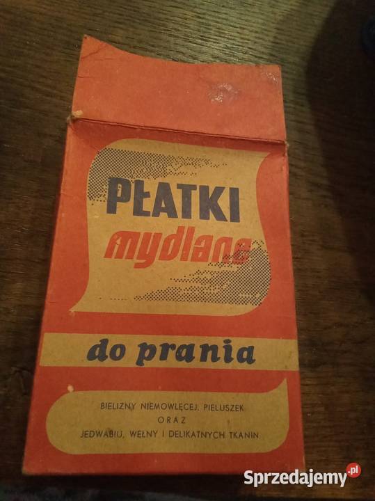 Pudełko płatkach mydlanych PRL Warszawa