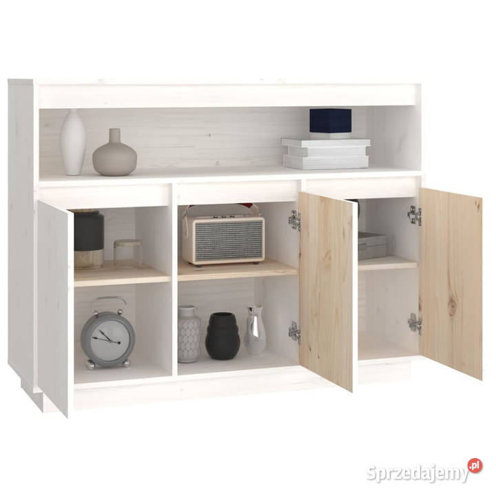 Szafka biała 1045x34x80 lite drewno sosnowe Pozostałe mazowieckie Warszawa