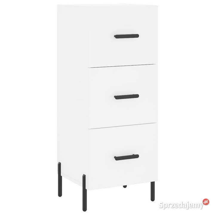 Wysoka szafka biała 345x34x180 materiał Warszawa
