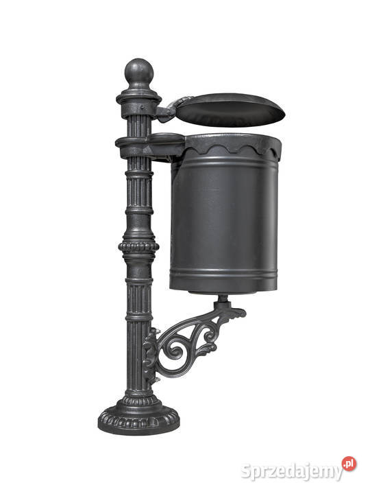 kosz miejski uliczny parkowy żeliwny Gołdap