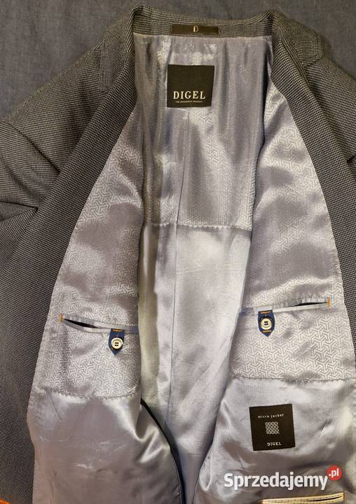 Męska marynarka marki Digel Rozmiar 56 nowa z szary/srebrny lubelskie Lublin sprzedam